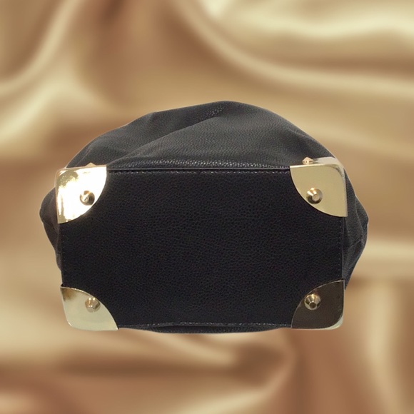 Dream Control Drawstring, Grommeted Shoulder Bag/Handbag, Black - Picture 6 of 13